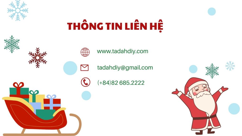 Thông tin liên hệ khi có nhu cầu tìm hiểu về workshop Noel